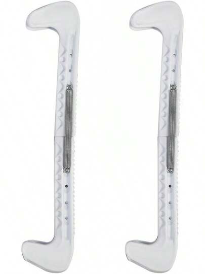 EstiloVGEBY Protectores De Patines, 1 Par, 7 Colores, Protectores De PláStico Para Patines De Hockey Sobre Hielo Con Resorte Ajustable Para Patinaje ArtíStico O HockeyVersióN Mejorada