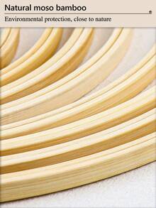 3pcs Beige Bamboo Material DIY Hand Embroidery Hoops, Embroidery Stretcher, Embroidery Frame, Dreamcatcher Wind Chime Hanging Ring Accessories, Can Be Used As Home Decor, Wind Chime Decor, Outdoor Lawn Wedding Hanging Decor, Wall Hanging Decor, Halloween & Christmas Decor, Phone, Key Chain, Bag, Clothing Hanging Decor, Desk, Bedside Decor, Car Interior Hanging Decor, Etc.