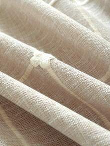 1件米色刺绣花卉桌布，简约农舍风格，长方形，适用于家庭、派对、酒店、餐厅、餐桌聚会及节日礼品，实用易清洁，适合客厅茶几/婚礼，四季皆宜，多种尺寸可选