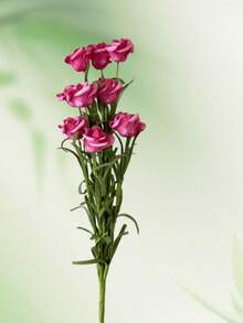 1 pieza/3 piezas Flores de rosa artificiales, decoración del hogar - Rosa Fucsia - Ver 8