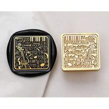 1pc Sealing Wax Stamp Head For Seal Envelope Invitation DIY Scrapbooking, Music Themed Wax Seal Stamp Head Replacement - Multicolor - View 14