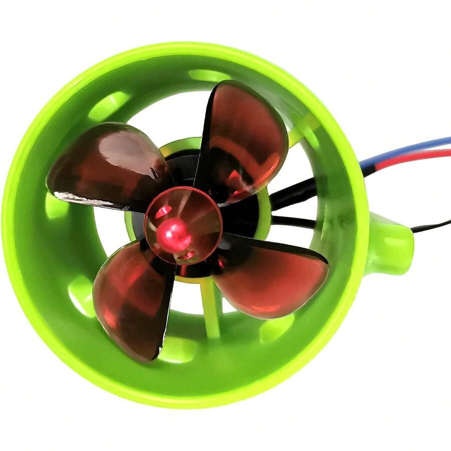 EstiloMotor Sin Escobillas Submarino De 1000KV En El Sentido De Las Agujas Del Reloj Con HéLices De 4 Palas Motor De Accionamiento EléCtrico Impermeable De 12-24 V Para Barco De Cebo RC Barco NidoVersióN Mejorada