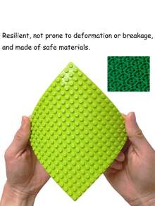 1pc Universal Building Blocks Base Plate, Toy Construction Base Board, Educational Puzzle Assembly Creative Building Blocks Accessory, Random Color - Multicolor - View 7
