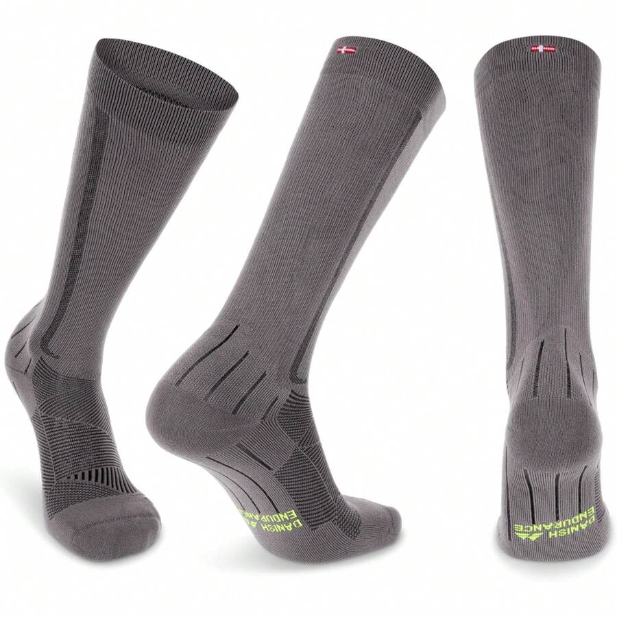 DANISH ENDURANCE Calcetines De Compresión Para Circulación, Calcetines Running, Para Hombre Y Mujer, 1 o 2 pack - Blanco - Ver 1
