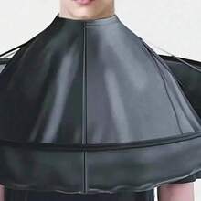 1pc Non-Stick Hair Cutting Hairdressing Cape/Apron, Home Use Hair Cutting Smock Bib Apron With Collar - Multicolor - View 4