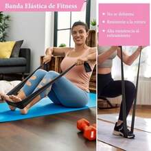 Pilates Kit Casa 6 en 1 Incluye Aro Pilates 38cm,Pelota Yoga 25cm,Bandas Elasticas Resistencia,Correa de Estiramiento,Anillo de Yoga Chica y Calcetines Antideslizantes,Essential Accesorios de Pilate(Negro) - Multicolor - Ver 6
