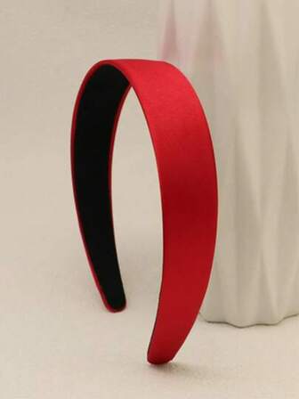 1 pieza Diadema de mujer de unicolor simple, accesorio de moda versátil para el cabello