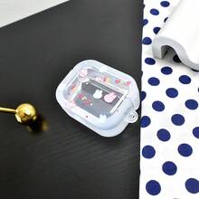 1pc Creative Cute Rabbit Cartoon Design Soft Protective Case For AirPods 1/2/3/Pro, Compatible With Apple Earphones - Translucent - View 8