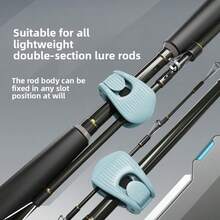 2pcs Multi-Functional Fishing Rod Clips - Easy To Carry, Made Of High Elastic Rubber Fishing Rod Clips With Anti-Pressure Protection Function