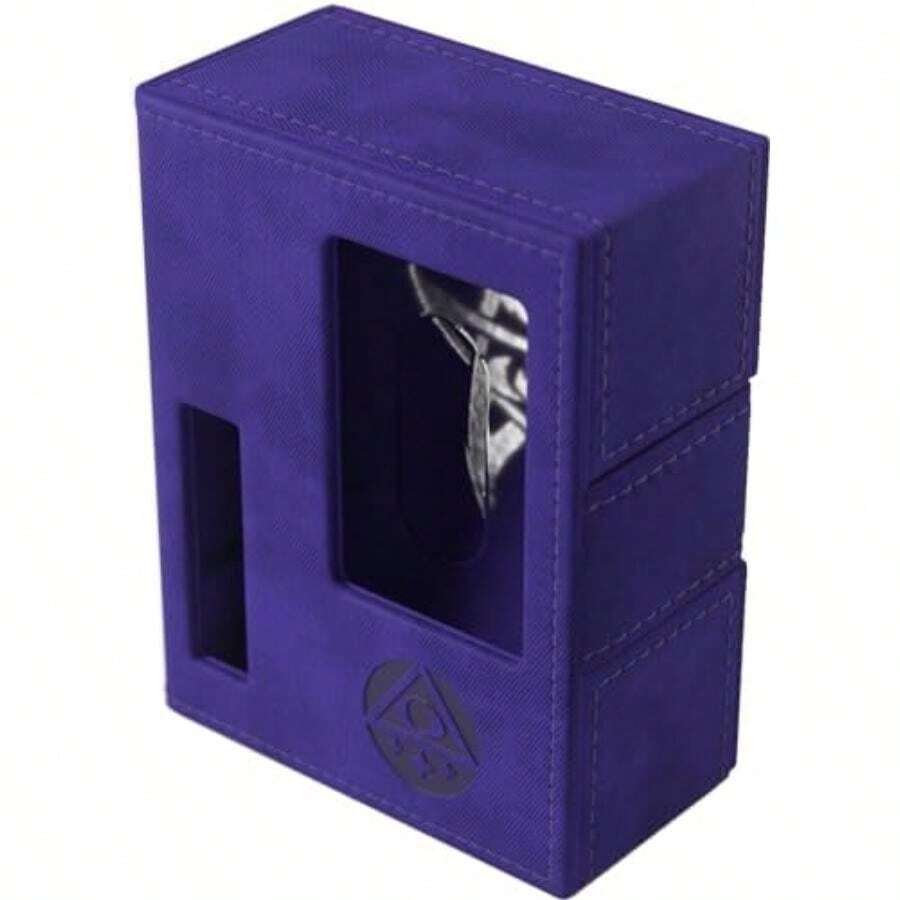 Gamegenic Arkham Horror Investigator Deck Tome, caja de cubierta premium para Arkham Horror: el juego de cartas, tiene capacidad para una cubierta completa de investigador, pícaro, color verde, hecho(Morado) - Multicolor - Ver 1