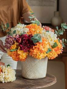 1pc Frayed Edge Rose Artificial Flower, Living Room Tabletop Decor, Home Decoration, Wedding Craft, Photography Prop