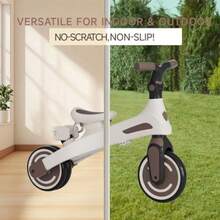 Kids TricyclesTricycle 5 In 1 Baby's Tricycle Toddler Trike With Adjustable Push Handle Reversible Seat And Canopy Baby Stroller For 1-6 Year Olds Suitable For Outdoor Activities CoffeeKids Tricycles - Coffee - View 3