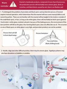 1 件 Ditsy 花卉图案白色陶瓷茶壶，家用水壶，奶茶壶，茶壶，炉灶搪瓷水壶，送给亲戚朋友的礼物，适合户外、露营