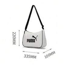 Puma Women's Casual Shoulder Bag, Crossbody Bag, Suitable For Cafes, Outings, Work With Shirts And Pants, Minimalist Design, Outdoor Leisure, Sports Style