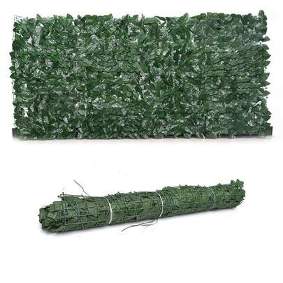 3M Roll Artificial Hedge Garden Fake Ivy Leaf Privacy Fence Screening Panel Wall