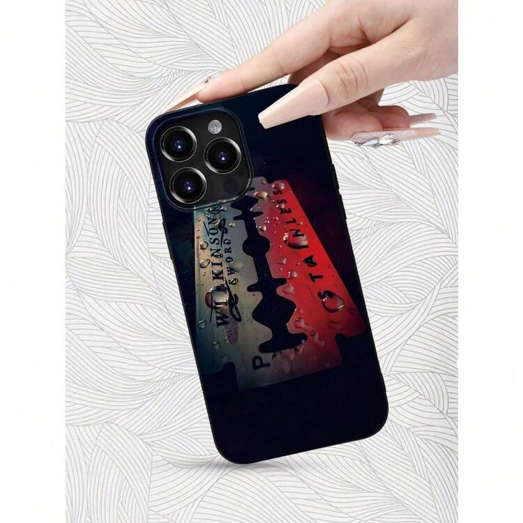 Blade Runner | Estilo Industrial Británico - Duradero y de Larga Duración | A prueba de golpes y resistente a caídas | Acabado mate para un rendimiento antideslizante | Diseño lujoso y elegante con impresión UV. Compatible con iPhone 16e/16/15/14/13/12/11/ Pro, Pro Max Plus - Funda blanda de TPU negra con protección contra impactos - Negro - Añade 4