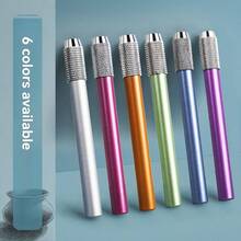 Extendable Pencil Extender, Pencil Lengthener, Student Pencil Holder, Metal Sketch Pencil Clip, Single-Head Pencil Extender, Pencil Lengthener, Pencil Holder, Paint Brush Extender - Multicolor - View 9