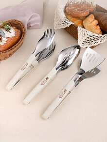 1个新款耐热防滑可折叠厨房食物夹，自助餐面包夹牛排夹烧烤食物夹 - 彩色 - 查看 8