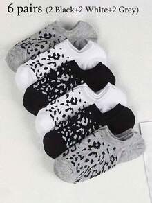 1/6/10/15 Pairs Unisex Socks, Sports Socks, White/Black/Grey Short Socks, Invisible Socks, Solid Color Minimalist Style, Suitable For Casual Daily Wear - Multicolor - View 18