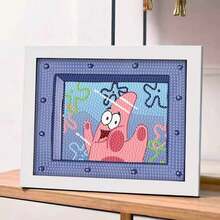1pc SpongeBob 5D Crystal Diamond Painting DIY Handmade Full Diamond Decoration For Living Room, Featuring SpongeBob / Patrick / Squidward / Mr. Krabs Design. Diamond Art Kit, Scratch Art, Crafts For Kids, Halloween Crafts, Girls Gifts/Kids Gifts. Best Choice For Halloween Party And Christmas Gifts. - Multicolor - View 17