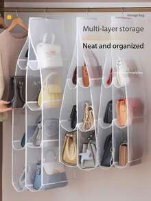 Expansor de armario instantáneo: Organizador colgante de 6/8 ranuras - ¡Sin herramientas, sin agujeros! Almacenamiento plegable para zapatos, juguetes y ropa. - Multicolor - Ver 10