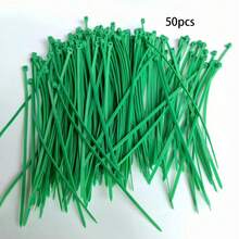 MEHELANY 100/50 Pieces Green Self-Locking Cable Ties, Plastic Cable Ties, High Temperature Resistant, Detachable, Plant Fixing Straps, For Party Supplies, Wedding Backdrop Walls, Bouquets, Arch Bouquet Making Supplies, High Temperature Resistant, Home, Birthday, Graduation Ceremony - Multicolor - View 8