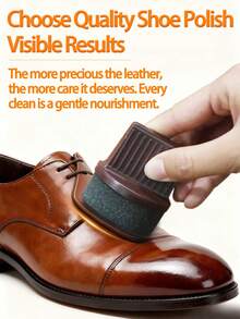 1pc Leather Nourishing Cream With Beeswax, Leather Polish, Care Wax, Shoe Oil, And Polishing Sponge, Suitable For Leather Shoes, Bags, Jackets, Sofas, And Other Leather Products, Shoe, Spring Summer Picks, Brides Maid Gifts, Room, Bedroom Decor, Bedroom Decor, Beach, Travel, For Men, For Women, Vacation,Women's Day,Travel Essentials,Wedding Favours,Y2k,Bedroom,Car Accessories Women,Kitchen Decor,Wedding,Y2k,Party - Orange - View 4