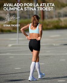 DANISH ENDURANCE Calcetines De Compresión Para Circulación, Calcetines Running, Para Hombre Y Mujer, 1 o 2 pack - Blanco - Ver 6