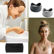 [4PCS Solid Anti-Slip Headbands] 4PCS/Set Solid Colors Sports Headbands With Anti-Slip Knotting, Christmas Gifts Wide & Soft Fashionable Bohemian Headbands-Elastic Yoga Hair Mask, Non-Slip Headbands For Running Sports, Yoga Turban Hair Bands-Hair Accessor  Casual    Polyester    None - 彩色 - 查看 7