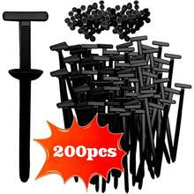 尼龙通用电缆扎带扣，Ziplock Pro 汽车按钮式自锁扎带，带式自锁扎带，适用于汽车保险杠衬里、车身装饰板紧固件、按压式铆钉