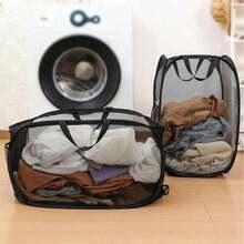 1pc New Foldable Laundry Basket Laundry Basket Foldable Storage Large Capacity Laundry Basket Bathroom Storage Basket Laundry Hamper, Washing Basket Bathroom Organizer, Basket, Storage Basket, Foldable Laundry Basket - 彩色 - 查看 10