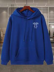 Sudadera con Capucha para Hombre - Azul - Ver 2