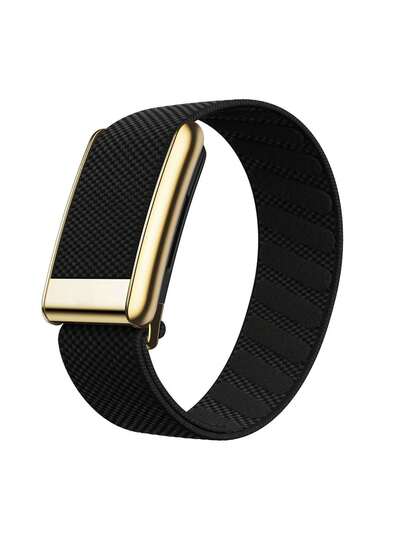 Banda Superknit Luxe 5.0 - Compatible con 5.0/MG - Admite función ECG, accesorio de alto rendimiento para dispositivos portátiles de salud y acondicionamiento físico - Material de metal premium