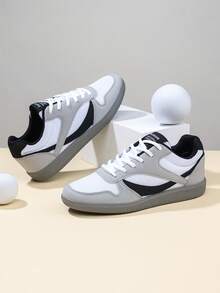 1双男女通用休闲运动鞋，简约时尚情侣款，防滑舒适透气经典系带，适合日常休闲、校园、街头等各种场合，四季皆宜。 - 淺灰色 - 查看 6