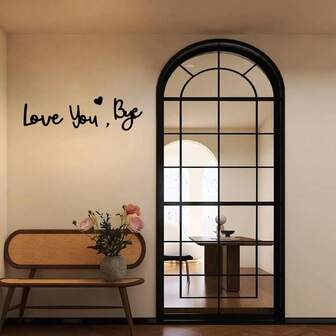 单字墙贴，DIY静电吸附墙贴/门贴/窗贴，情人节装饰。