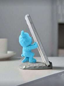 1pc Cute Cartoon Bear Shaped Phone Stand, Compatible With Smartphones And Tablets, Suitable For Office Desk, Bedside, Living Room, Study, Bedroom, Back To School Gift