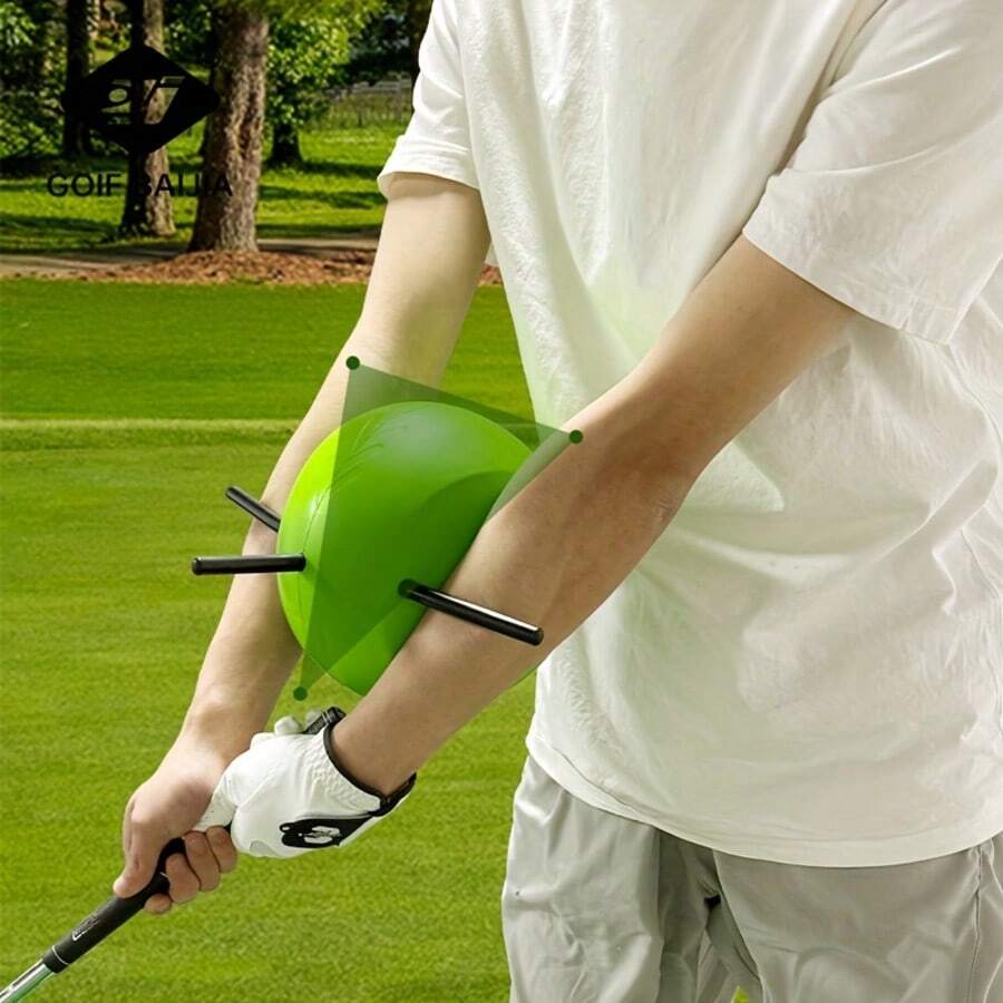 1 Set Lightweight Golf Swing Trainer With Chicken Wing Eliminator - Portable Golf Posture Correction Training Aid, Ideal For Home/Backyard Warm-Ups & Swing Practice, Must-Have Golf Training Accessories For Beginners & Amateurs - Multicolor - View 1