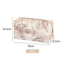 Bolsa organizadora impermeable de PU para brochas de maquillaje de viaje, estuche de cosméticos