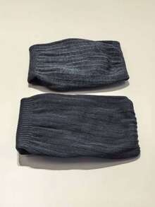 زوج من أغطية الساق الدافئة السميكة من الكشمير والصوف، أربطة الركبة المرنة والقابلة للتنفس مناسبة للجنسين - النمط 1 - مشاهدة 7