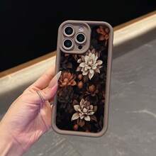 La carcasa del teléfono anti - caída simple y de moda está hecha de material tpu con un patrón floral para iPhone 17, 16, 15, 14, 13, 12, 11 Pro / air / xR / XS y samsungs25 / S24 / S23 / S22 / Fe / plus, que ofrece protección de amortiguación. Regalos para amigos y San valentín. - Blanco - Ver 6