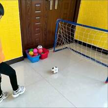 Mini Foldable Soccer Goal Set, Portable Hollow Pipe Frame + Inflatable Soccer Ball, Sports Toy For Kids & Teens (Non-Professional Sports Equipment), Includes Air Pump, Birthday Gift For Boys & Girls, PP Material