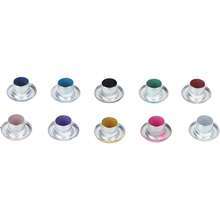 Kit de Ojales de 10 Colores, 400 Juegos de Ojales de Ojales Kit de Herramientas de Ojales con 3 Piezas Kit de Herramientas de Instalación con Estuche de Almacenamiento(6mm) - 1 - Ver 10