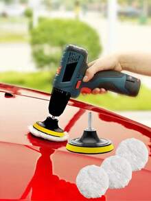 5pcs 3-Inch/8cm Car Polishing Sponge Wheels - Beige - View 2