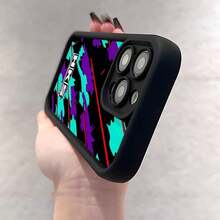 Car Modification Graffiti Logo Phone Case Compatible with for  16, 15, 14, 13, 12, 11 Pro Max, Mini, XR, XS, X, 7, 8 Plus, Featuring a Soft TPU Back Cover for Drop Protection. - Color mixto 1 - Ver 7