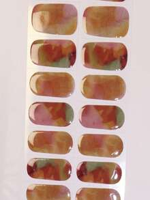 Emi 固化凝胶美甲贴，透明底胶，20 片装，需配合 UV 灯使用，沙龙品质，持久耐用，ES20 跨境批发代发货 红皮书同款美甲贴纸，指尖美甲贴纸