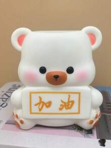 1PC Four Seasons Available With Cute Dolphin Pen Holder And Makeup Brush Storage Rack, Fun Designed Rubber Desktop Decoration, Multi Layered Office Supplies, Makeup Brushes, Stationery Storage, Durable Creative Home Office Desktop Accessories, Cute Pen Holder, Office Desktop Fun Creative Funny Small Ornaments, Makeup Brush Storage Cartridge Room Decor Home Decor Ornaments Home Miniature Things - Multicolor - View 11