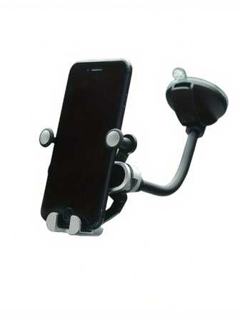 Gravity Car Windshield Dashboard Soft Tube Phone Holder, 360 Degree Rotating Suction Cup Soft Tube Stand