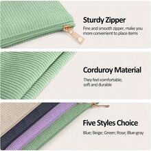 MX Corduroy Makeup Bag - Green - View 3