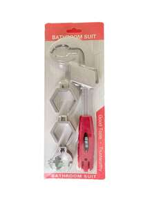 新款浴室水槽扳手 铝合金万向扳手 通用80mm开口多功能家用管道安装工具 - 紅色 - 查看 12