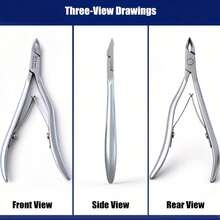 专业沙龙多功能美甲工具套装，超锋利角质层钳，轻松去除手指甲和脚趾甲老茧，男女通用家用美甲足部护理工具